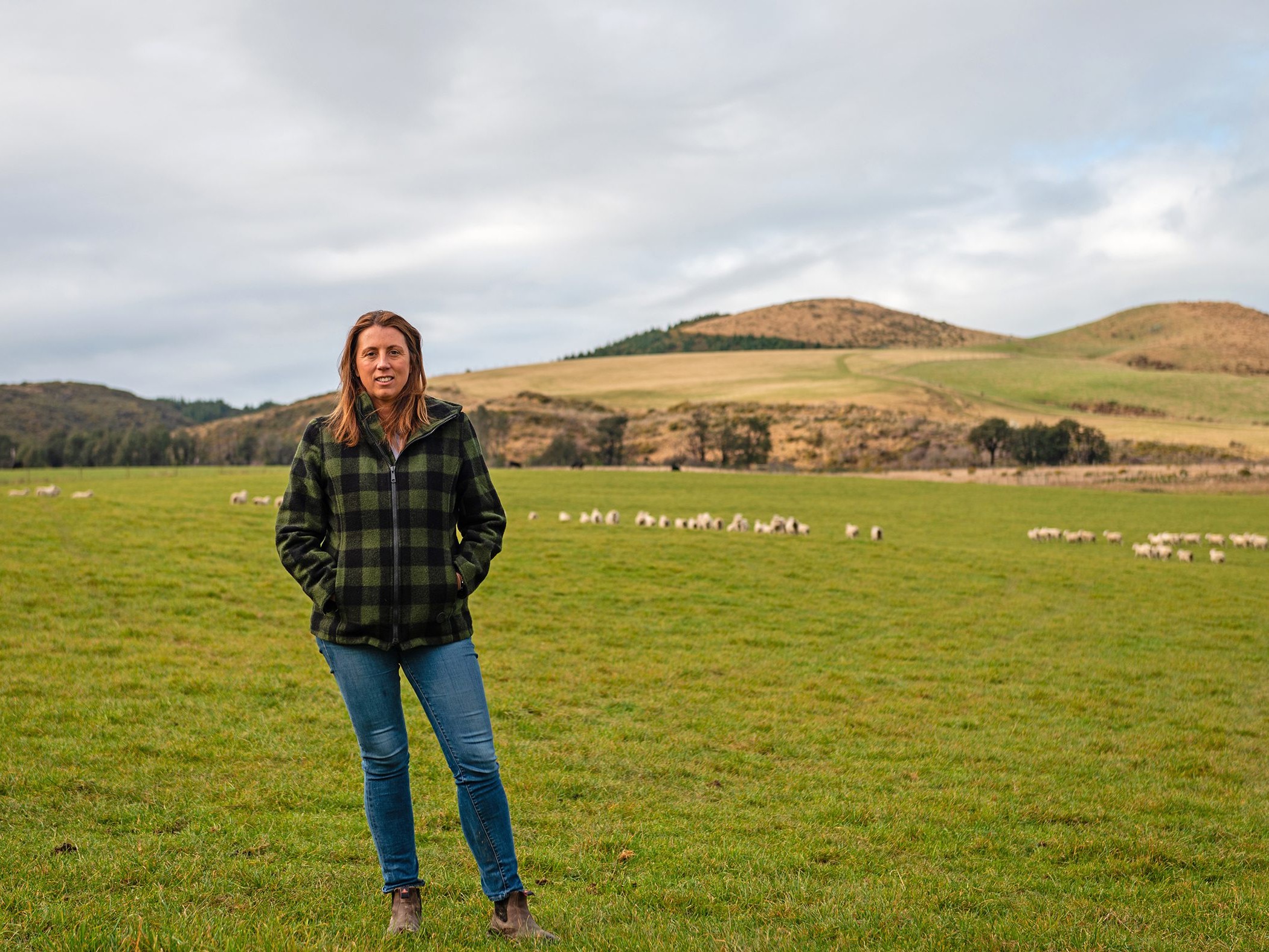 Kate Acland in a paddock