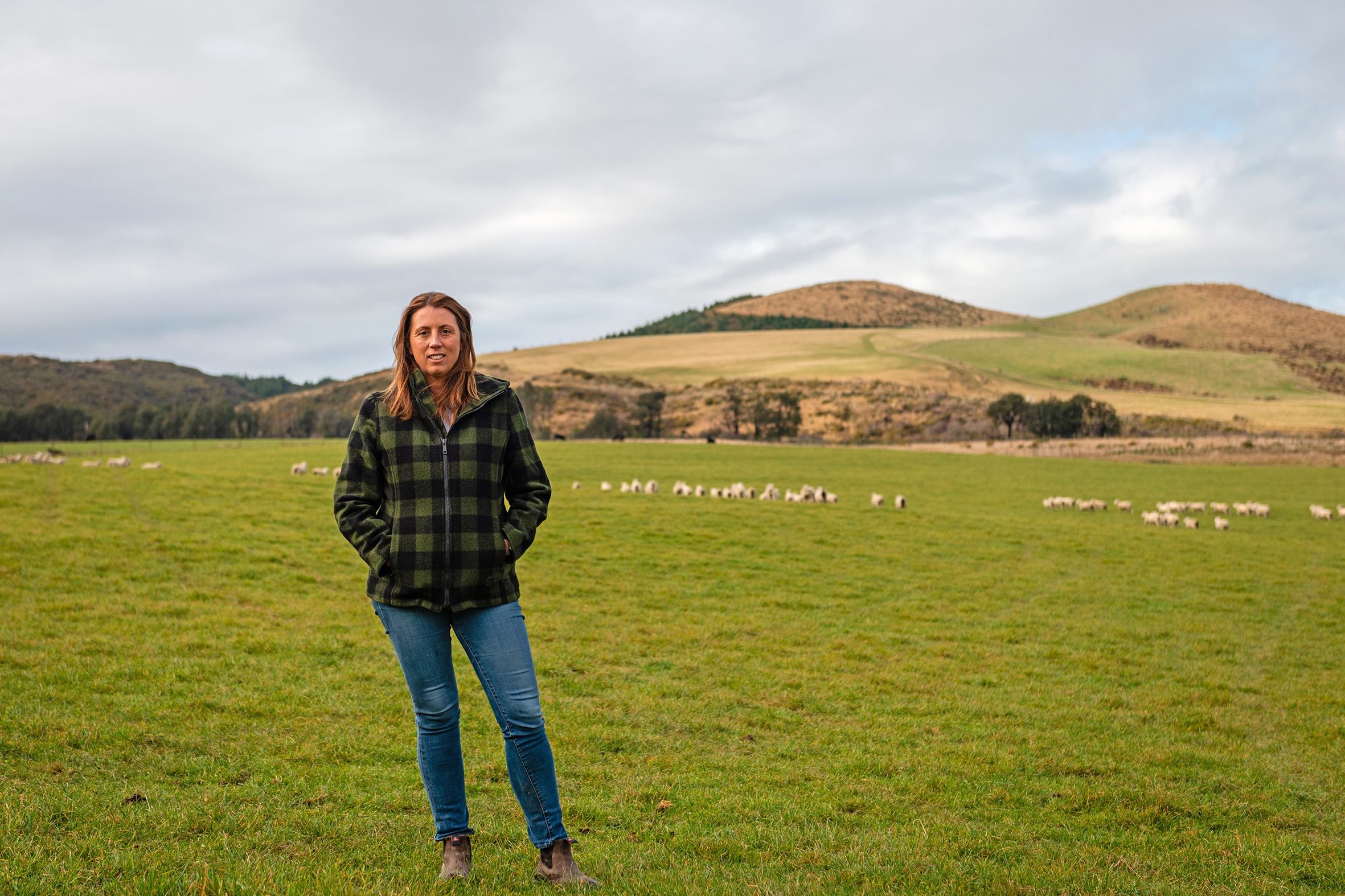 Kate Acland in a paddock